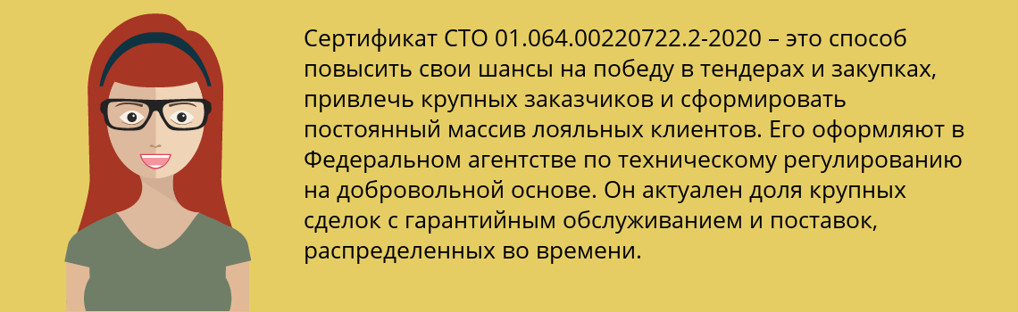 Получить сертификат СТО 01.064.00220722.2-2020 в Чусовой